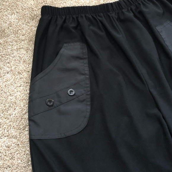 Black hobo stretch ankle pants, Large - Picture 4 of 8